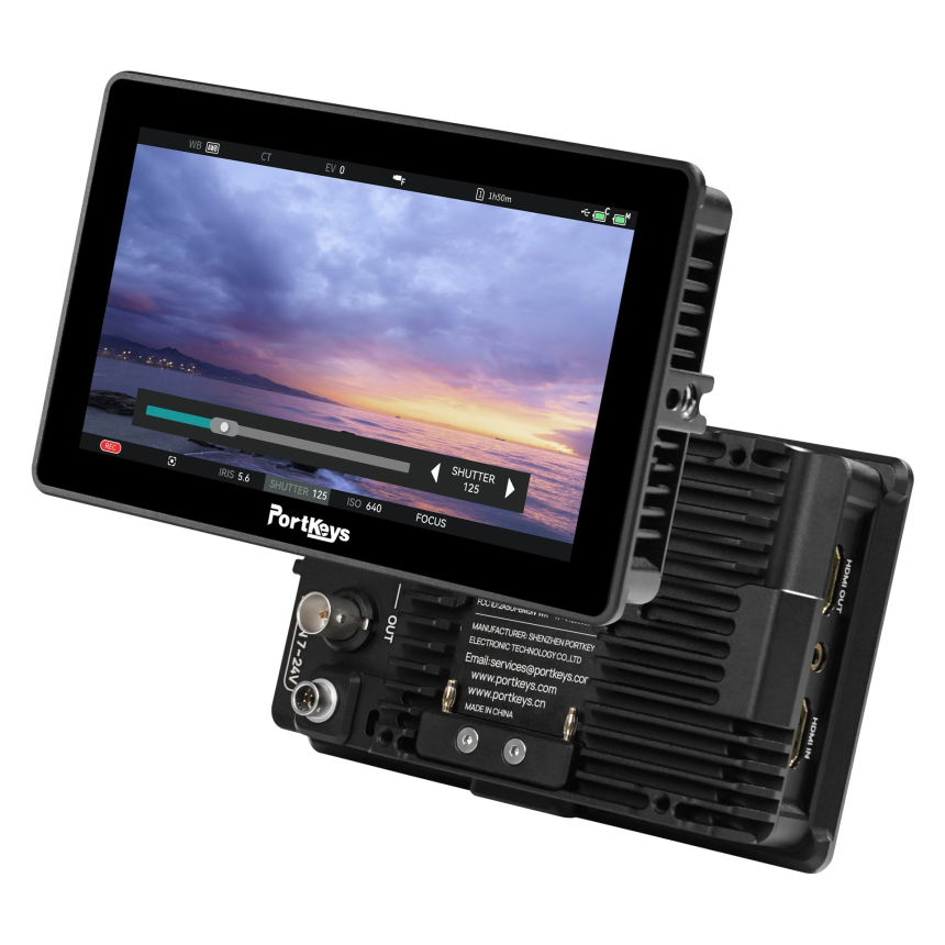 Portkeys  A lightweight, rugged 5.5-inch Wide Color Gamut on-cameramonitor with 2,000nits of brightn
