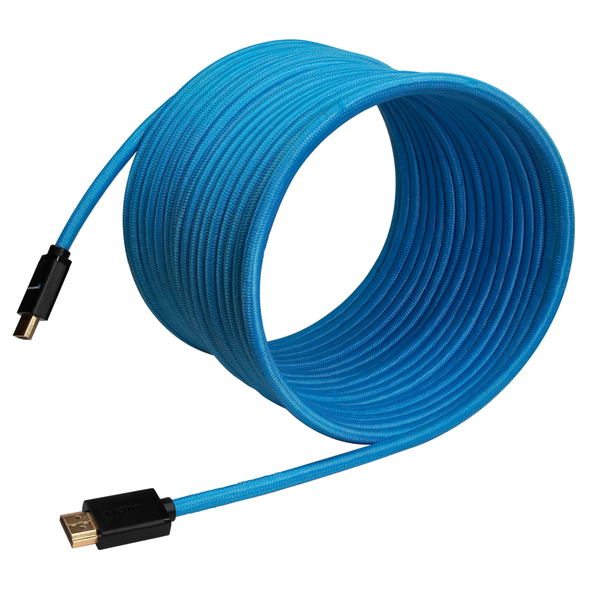 Kondor Blue 25FT HDMI 4K 30HZ Braided Blue Cable (25ft = 7.62m)