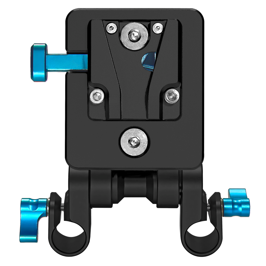Kondor Blue Mini V-Mount Battery Plate (Raven Black)