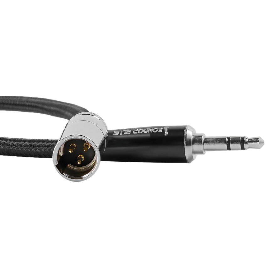 Kondor Blue 14&amp;quot; Mini XLR Male to 3.5mm Mono Mini Plug Cable for RODE Audio