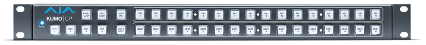 AJA KUMO-CP-R0 - 1RU Hardware Control Panel for KUMO Routers