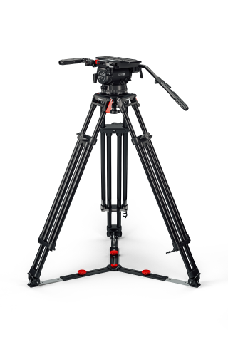 Sachtler Cine 50 Fluidkopf mit Sideload,  150 mm, 9+9 drag, 1 Teleskopschwenkstange