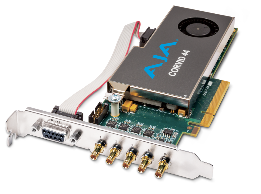 AJA CRV44-S-NC1 - 8-Lane PCIe 2.0, 4-Channel I/O Independent Raster, 4K Capable, No Cables, Short Br