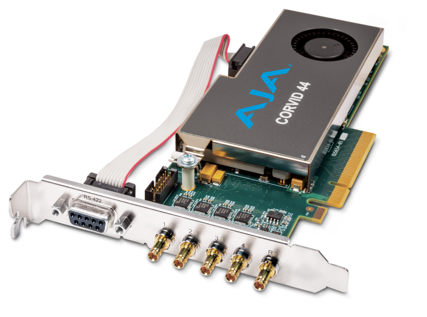 AJA CRV44-S-R0 - 8-Lane PCIe 2.0, 4-Channel I/O Independent Raster, 4K Capable, Short Bracket, Inclu