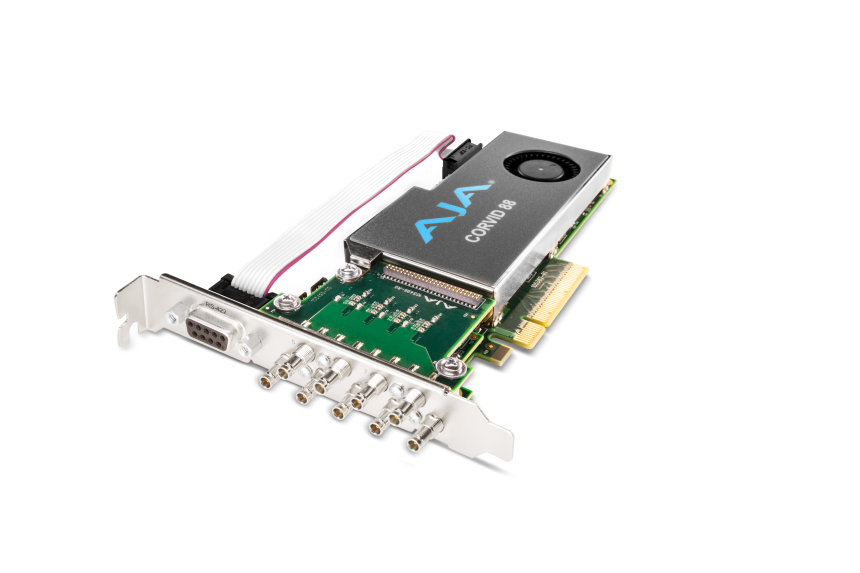 AJA CRV88-9-S-R0 - PCIe 2.0 8-Channel I/O, Raster Independent Channels, 4K Capable, Short PCIe Brack
