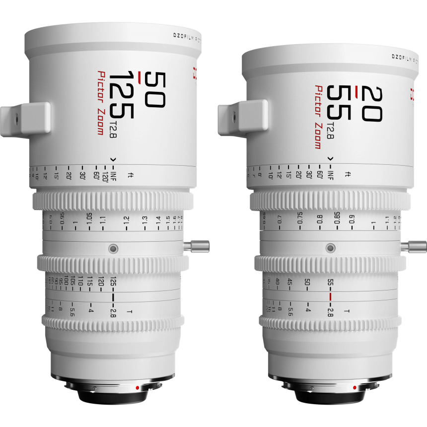 DZO Pictor Bundle 20-55mm / 50-125mm T2.8 Weiss