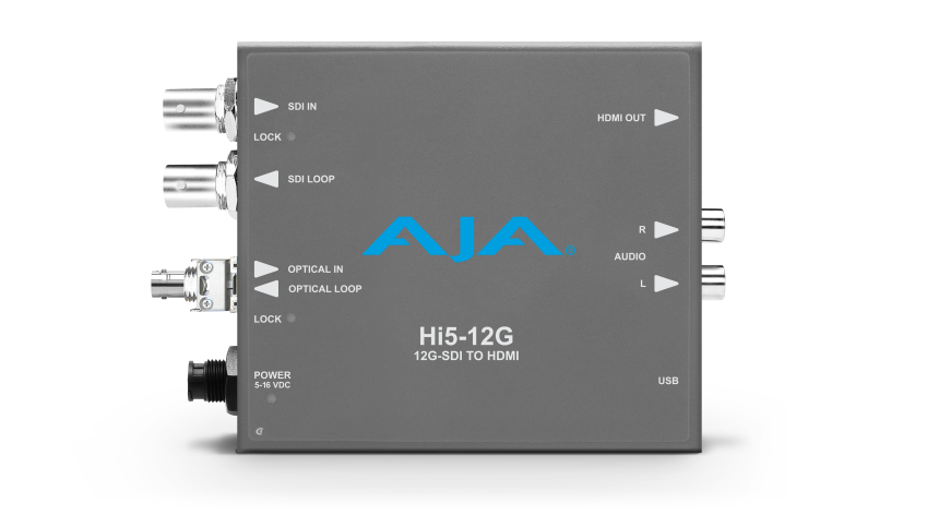 AJA HI5-12G-R0 - 12G-SDI to HDMI 2.0 Conversion