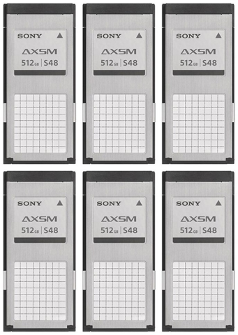 Sony - Pack of 6x AXS-A512S48 memory cards