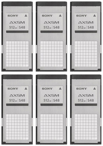 Sony AXS-A512S48/6pcs - Pack of 6x AXS-A512S48 memory cards