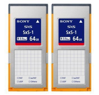 Sony - PROFESSIONAL PACK OF 2 SxS-1 MEMORY CARD