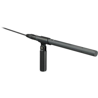 Sony Shotgun Electret Condenser short microphone, super-cardioid, battery powered (in case of no pha