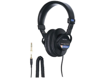 Sony Professional Headphone, closed back, 40mm diaphragm, 106dB sensitivity, 10Hz-20kHz,1000mW, 63 O
