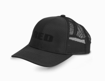 RED RIPSTOP CAP (Black)