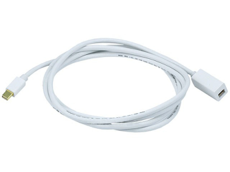 Mini DisplayPort 1.5m Male to Female, weiss