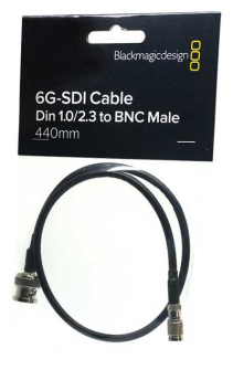 Blackmagic Cable - Din 1.0/2.3 to BNC Male 44cm