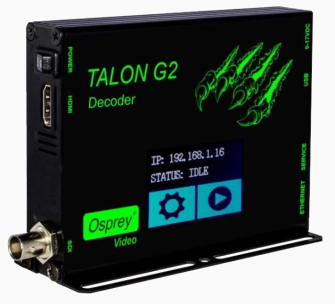 Osprey Talon G2 Decoder, SDI, HDMI, Display, Touch Display - Hardware Decoder