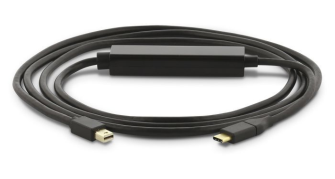 LMP USB-C zu Mini-DisplayPort Kabel, USB 3.1 (m) zu mDP (m), 4K@60 Hz, schwarz, 1.8 m