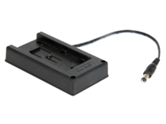 Teradek Battery Plate for Panasonic VW-VBG6 &amp; CGA-E/625 to Barrel Conn. Cable (9in/22cm)