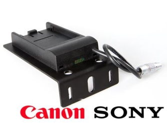 Teradek Bolt TX / RX Batt plate for Canon LP-E6 7.4V or Sony NP-F550 7.2V (includes L-Bracket)