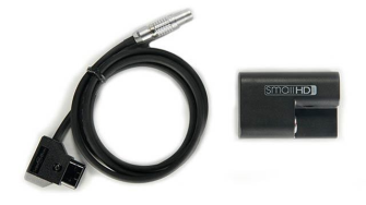 SmallHD DCA5 (faux LP-e6 battery with 2 Pin Lemo connector on it + Dtap to lemo cable)