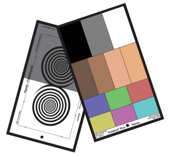 DSC Labs HOSP Handy OneShot Plus 6 Colors, 4 SkinTones, White, Black and 18% gray patches,FiddleHead