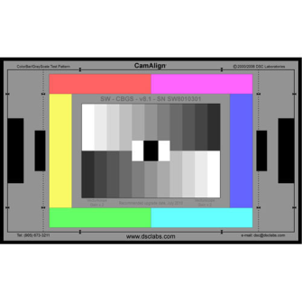 DSC Labs JW-CBGS ColorBar/GrayScale Junior 17x10&quot; (43cmx25.4cm)