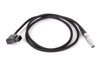 Wooden Camera D-Tap to Canon C200, C200B, C300mkII (Braided Flex Cable)