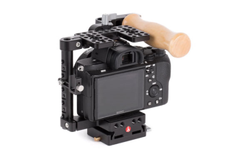 Wooden Camera - Unified DSLR Cage (Small) with Wood Grip