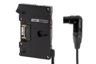 Wooden Camera - WC Pro Gold Mount (4pin XLR Right Angle)