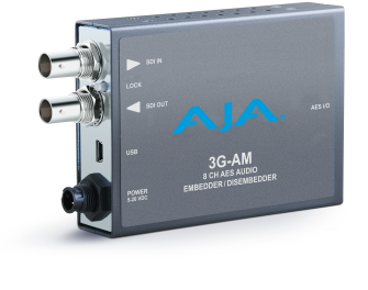 AJA 3G-AM-BNC - 3G-SDI 8-Channel AES Embedder/Disembedder, bal. BNC