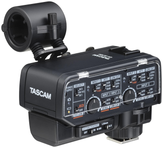Miete: TASCAM - Analoger XLR-Mikrofonadapter f&#252;r spiegellose Kameras