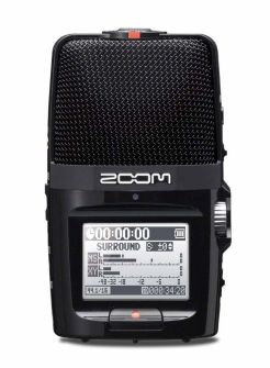 Zoom H2n HANDY AUDIO RECORDER - X/Y and M/S Mic Pattern, 24bit