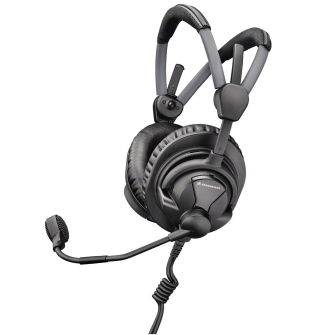 Sennheiser HMD 27 H&#246;r-/Sprechgarnitur, 64 Ω per System, ohrumschlie&#223;end, dynamisches Mikrofon, Hyper