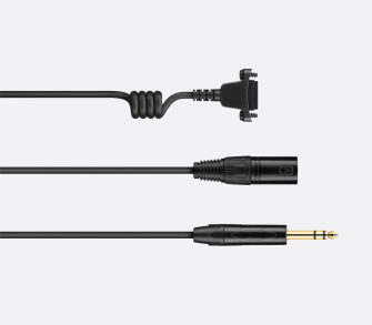 Sennheiser CABLE-II-X3K1-GOLD Gerades Kupferkabel mit Spiralsegment zum Schutz vor K&#246;rperschall.Beso