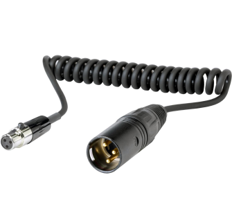 Shure WA451 30 cm Spiralkabel, TA3F-auf-XLR