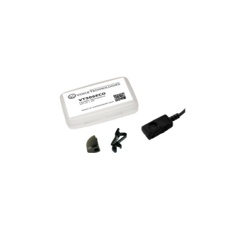 VT506 Lavalier Mic f&#252;r Shure TA4F, 4-Pin Min, schwarz in Box mit Alligator Clip und Prof. Windschutz