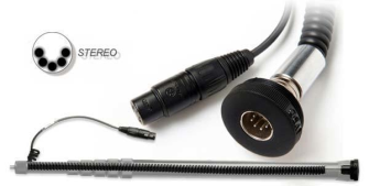 VDB M-CA55 Spiral cabling kit for M-CL and QT  ( Stereo XLR-5MF)