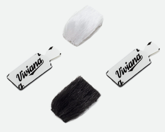 Viviana Fur For LAv rechteckig - Farbe: Schwarz &amp; Weiss