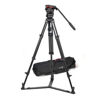 Sachtler System FSB 4 75/2 AL GS FSB 4 Fluidkopf (0307)  + Stativ 75/2 AL (S2036-0002) + Spinne SP 7