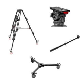 Sachtler System 18 S2 ENG 2 D Dolly - Video 18 S2 Fluidkopf (1811) + Stativ ENG 2 D (5186) + linker 