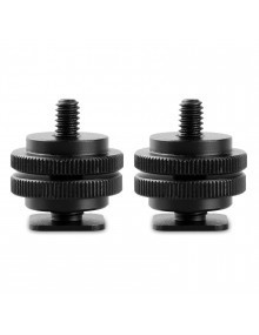 SMALLRIG Cold Shoe Adapter with 3/8&quot; to 1/4&quot; Thread(2pcs Pack) 1631
