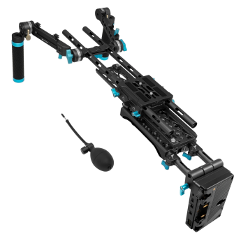 Kondor Blue Shoulder Rig Pro  (Gold Mount) (Raven Black)