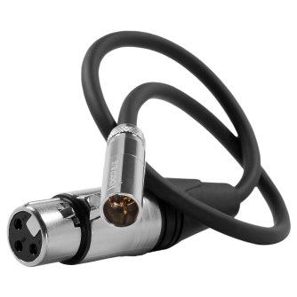 Kondor Blue TA4M Mini XLR 4 Pin Male to Female XLR Braided Audio Cable 16”