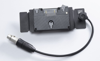 Gold battery adapter on VELVET plate for VL1 and VP1