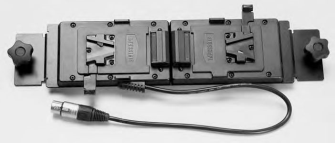 Velvet Double Vlock battery adapter + mount for VL2 and VP2