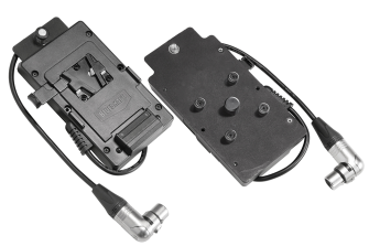 Velvet MINI and EVO 1 Vlock adapter plate XLR3 angle