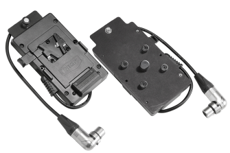 Vlock adapter plate XLR3 angle for VM and VE1