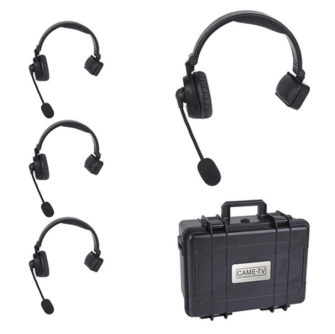 CAME-TV WAERO Duplux Digital Wireless Foldable Headset with Hardcase 4 Pack?EU  Version?