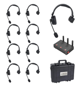 CAME-TV WAERO Duplux Digital Wireless Foldable Headset with Hardcase 9 Pack?EU  Version?