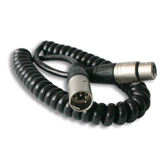 LD-2C XLR 4-pin (male) — XLR 4-pin (female) - coiled cable